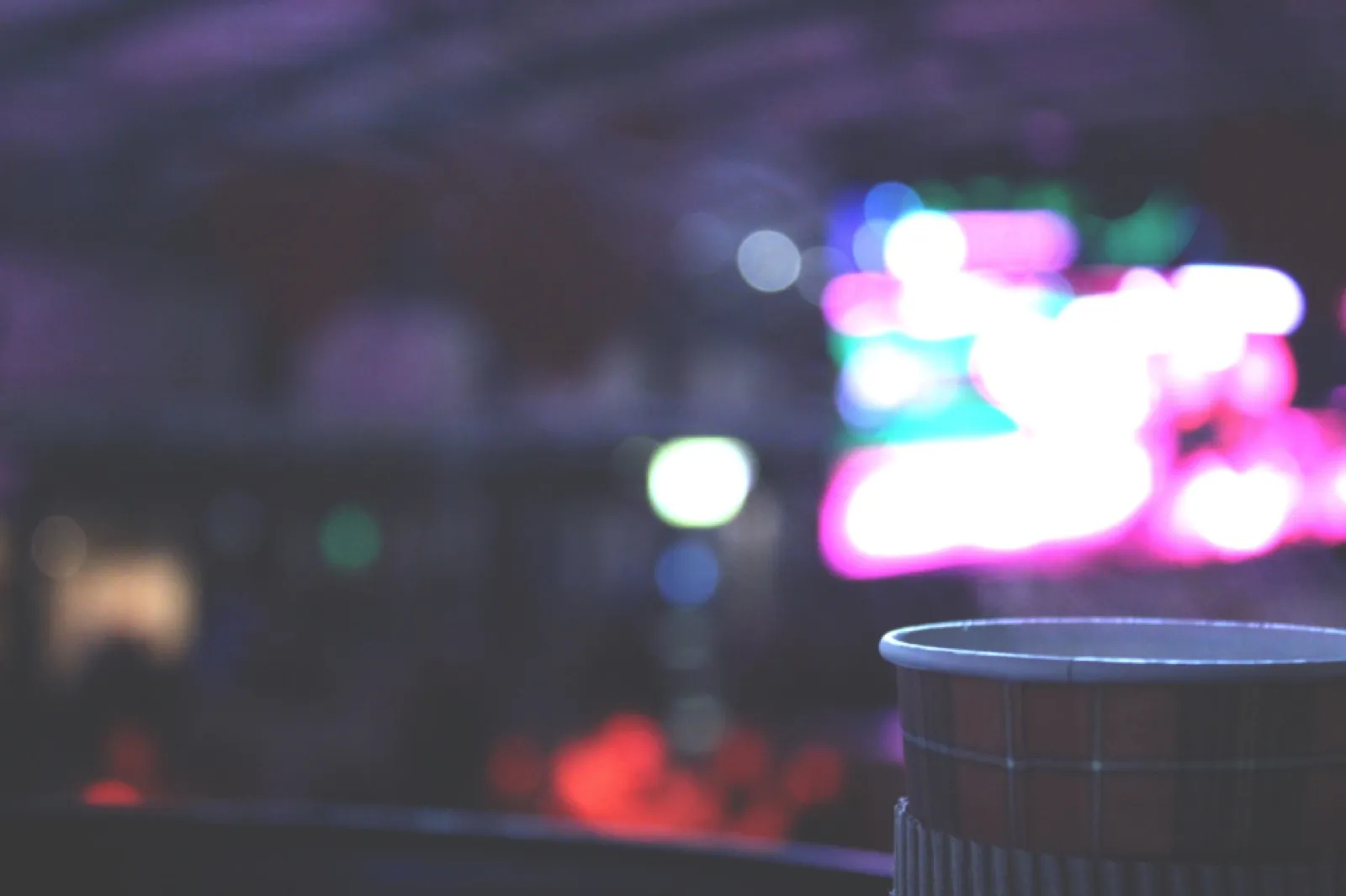 A cup of coffee on a table