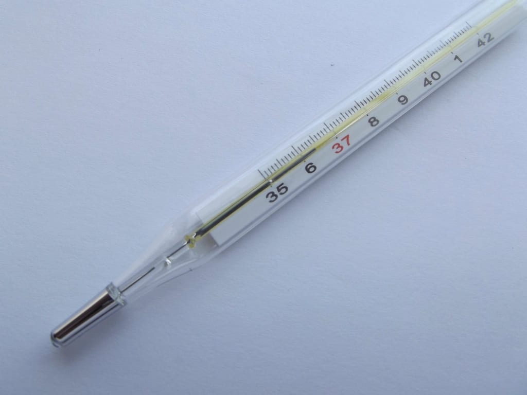 A medical thermometer